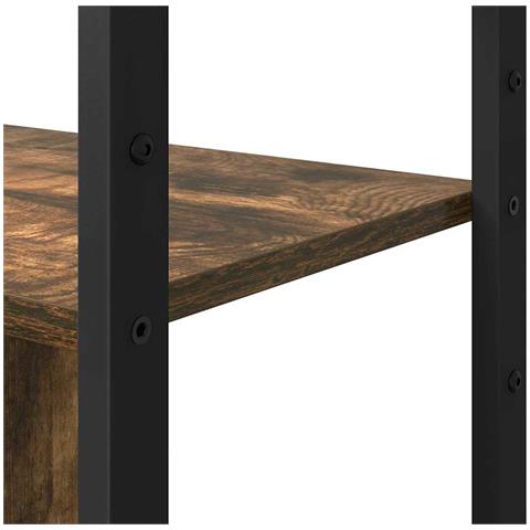 Libreria Rovere fumo 80 x 30 x 155.5 cm Legno multistrato - Foto 9