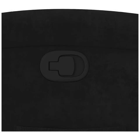 Poltrona reclinabile in velluto nero - Foto 9