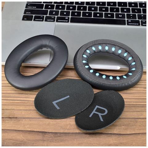 2 Cuscinetti Di Ricambio Compatibili Con Cuffie Bluetooth Bose Quietcomfort - Nero - Foto 4