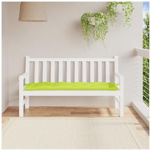 Cuscino per Panca Verde Brillante 150x50x3 cm in Tessuto Oxford - Foto 2