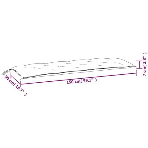 Cuscino per Panca Verde Brillante 150x50x3 cm in Tessuto Oxford - Foto 7