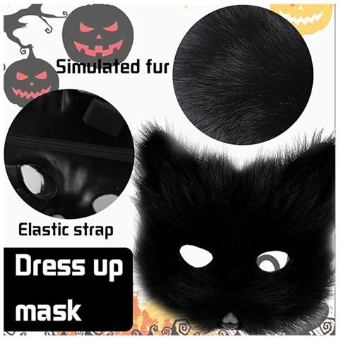 Set Costume Volpe Di Peluche Per Halloween - Include Maschera, Coda E Zampe - Foto 6