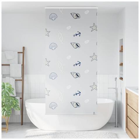 Tenda a Rullo Doccia con Cassonetto 100x240cm Larghezza Tessuto - Foto 2