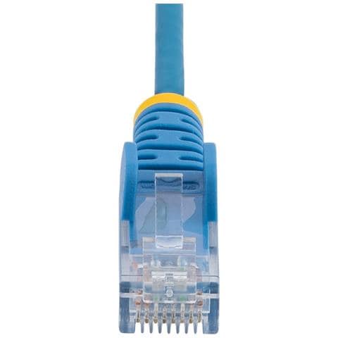 Cavo Ethernet CAT6 Blu da 5m; Patch UTP con Plug RJ45 Antigroviglio e Rilievi di Trazione, Cavo Lan Slim in Rame Puro 28AWG, Sottoposto a test Fluke - Foto 2