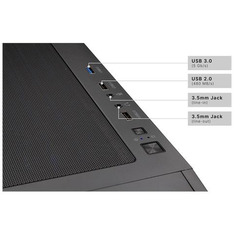 94006 PC /stazione di lavoro Intel® Core™ i7 i7-14700F 32 GB DDR4-SDRAM 1 TB SSD NVIDIA GeForce RTX 5060 Nero - Foto 2