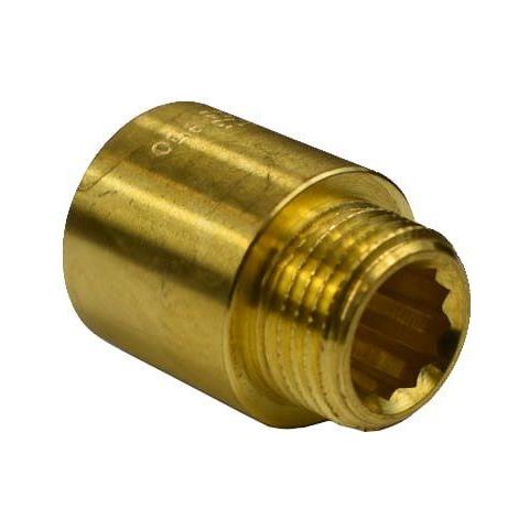 Prolunga Rubinetto Ottone 1/2 Pollice - Foto 1