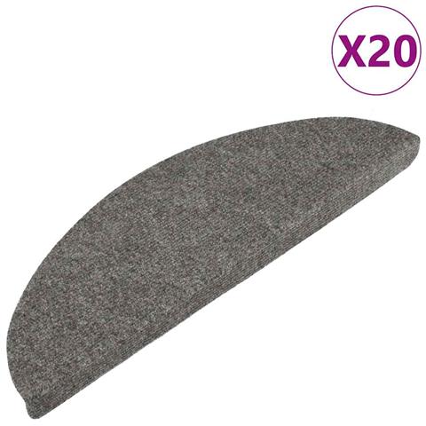 Tappetini Autoadesivi per Scale 20 pz Grigi 56x17x3 cm - Foto 1