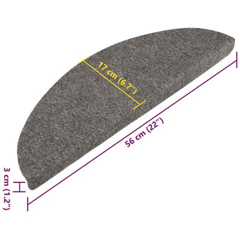 Tappetini Autoadesivi per Scale 20 pz Grigi 56x17x3 cm - Foto 9
