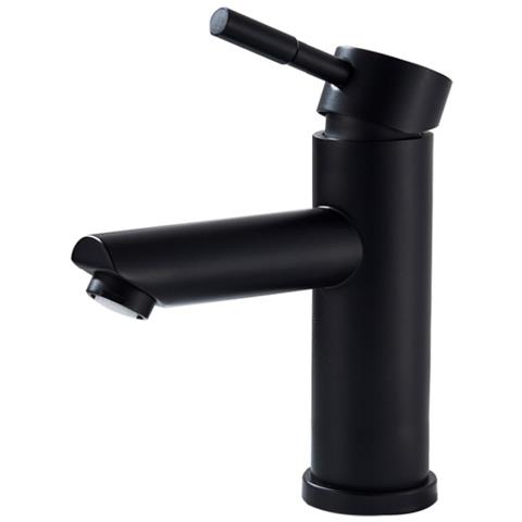 Rubinetto per lavabo da bagno, Blackswan, tipo M301, modello nero opaco con montaggio su lavabo, dimensioni 17,3 cm - Foto 1