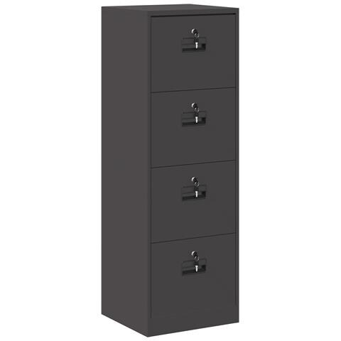 Armadio per File con cassetto Nero 44 x 50 x 106.5 cm - Foto 1