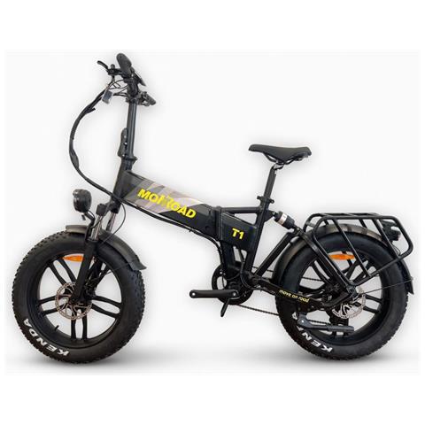 Bici E-bike 20 Fat Bike Tankan T1 Bicicletta Pieghevole Alluminio Batteria 48v 17,5ah Motore Ananda 250w Biammortizzata - Nero - Foto 1