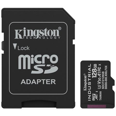Scheda microSDXC Industriale 128GB C10 A1 pSLC + Adattatore SD - Foto 1
