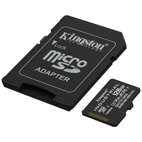 Scheda microSDXC Industriale 128GB C10 A1 pSLC + Adattatore SD - Foto 2