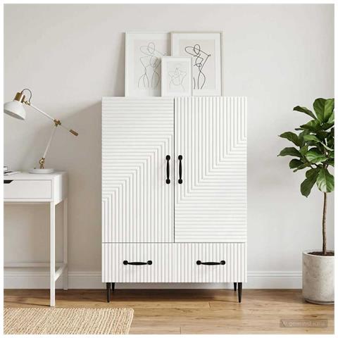 Credenza Bianco 66 x 34,5 x 95 cm Legno ingegnerizzato - Foto 2