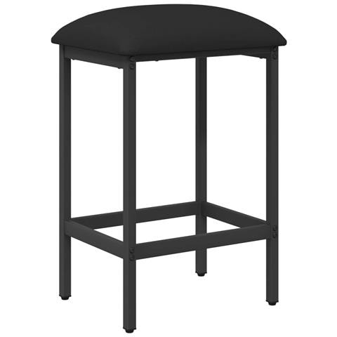 Sgabello da bar Nero 40 x 32 x 74 cm Legno ingegnerizzato - Foto 1
