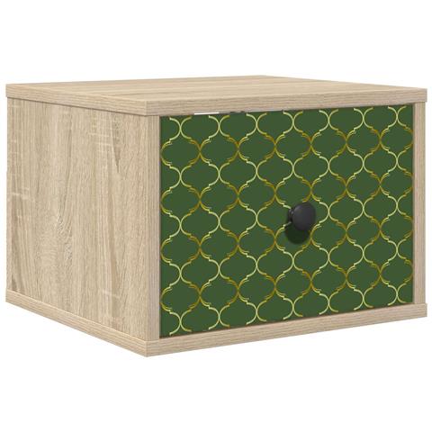 Mobiletto da comodino a parete GELEEN Rovere Sonoma - Foto 1