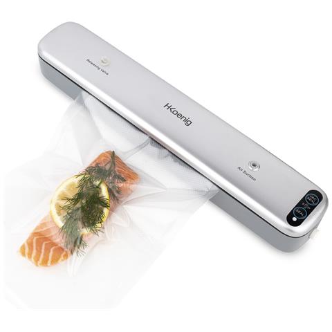Macchina per sottovuoto SSV32, conservazione di alimenti secchi e umidi, include 10 sacchetti lavabili e riutilizzabili 20x30cm, 95W - Foto 1