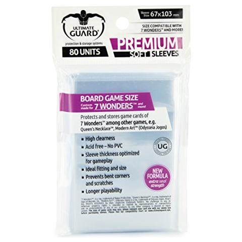 Premium Soft Sleeves For Board Game Cards 7 Wonders? (80) - Foto 1