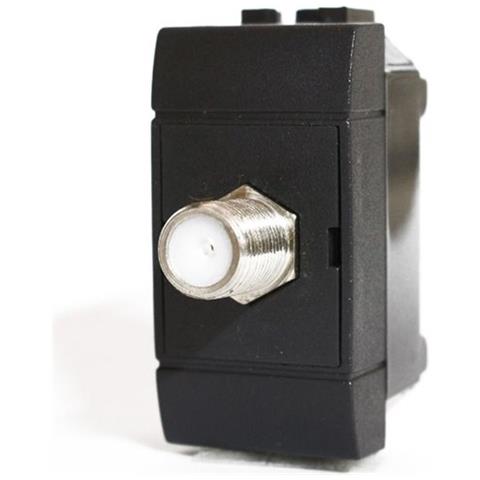 10 Prese Tv Vite Satellitare Incasso Nero Compatibile Btcino Living - Foto 1