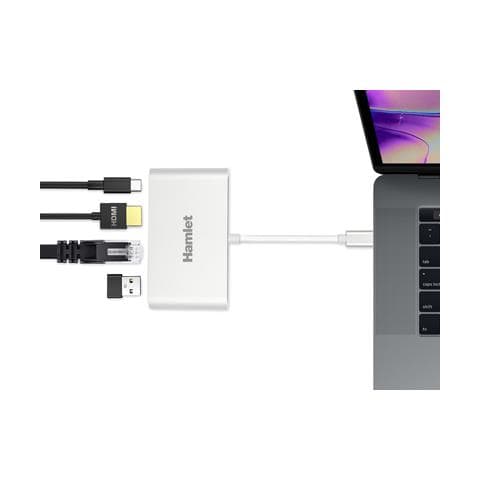 Docking Station da Viaggio Universale 4K HDMI / USB-C / USB-A 3.0 Bianco con Power Delivery 60 W - Foto 5