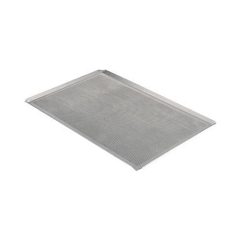 7367.40, Teglia Da Forno Rettangolare Forata, Per Pasticceria, Da 40 X 30 Cm, Alluminio, Colore Naturale Alluminio - Foto 2
