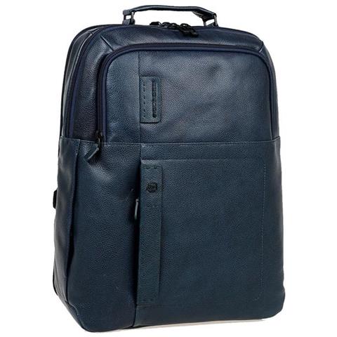 Zaino P15 Plus Zaino Grande Porta Pc Con Scomparto Blu Ca4174p15s / blu2 - Foto 2