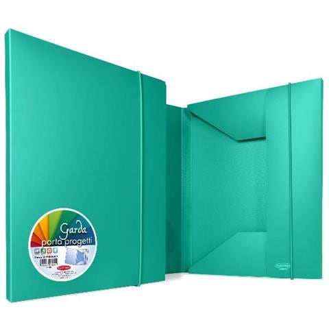 ver Plastibor Garda 3l Cartellina 3 Lembi In Pp Con Elastico 260x350 Mm Verde - Foto 1