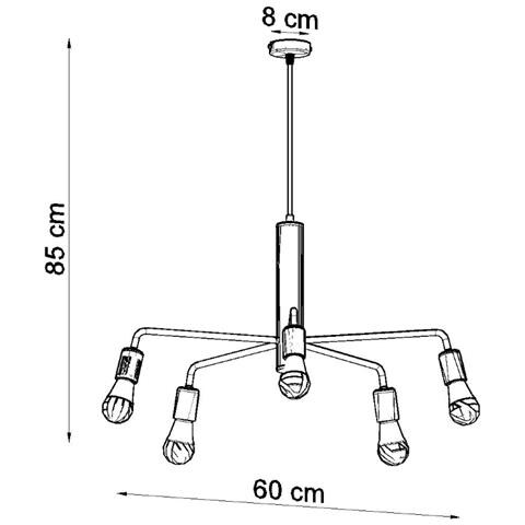 Duomo 5 - Lampada Da Soffitto In Acciaio, Colore: Nero - Foto 15