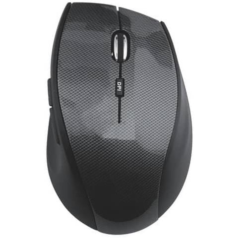 Mouse Ottico 5 Pulsanti, Serie Highline, Wireless 1600 Dpi Carbonio / nero - Mros207 - Foto 1
