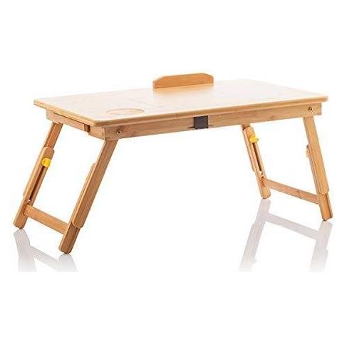 Lapwood Tavolino Pieghevole In Bambã¹ Legno 5 X 21-27 X 34 Cm. Medidas Aprox. Plegado: 535 X 45 X 34 Cm - Foto 1