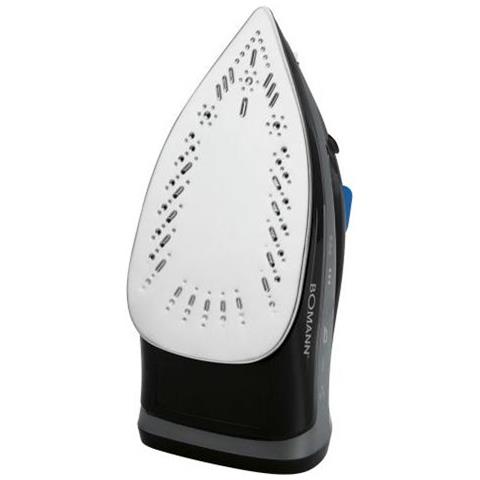 Bomann Db 6003 Cb Dampfbgeleisen Mit 7 Funktionen, Edelstahlspezialsohle, Stufenlose Temperaturregulierung, Zuschaltbare Selbstreinigungsfunktion, Schwarz / blau (660031)  - Foto 2