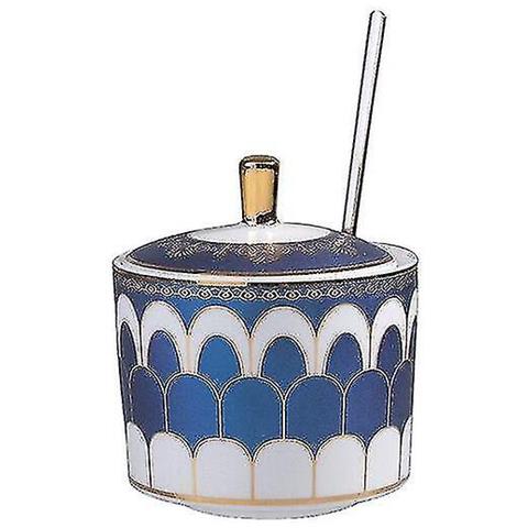 HTN Sugar Bowl Dispenser Sale Contenitore Ceramica Ciotola Di Zucchero Con Coperchio E Cucchiaio Per Casa E Cucina