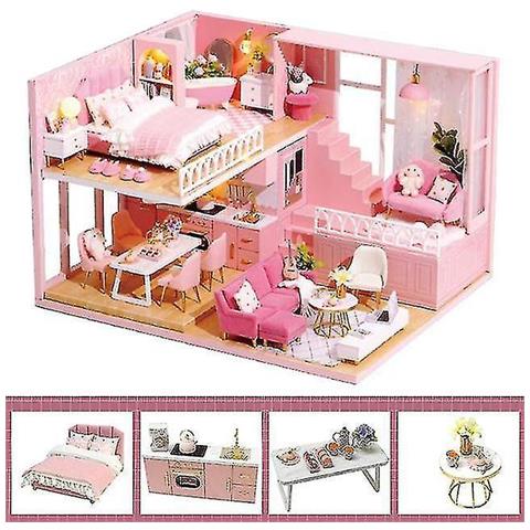 CUTEBEE Book Nook Kit - Casa Delle Bambole Fai Da Te In Miniature Da Costruire Booknook Puzzle In Legno 3d Decorazione Della Libreria Regali Per Familiari E Amici