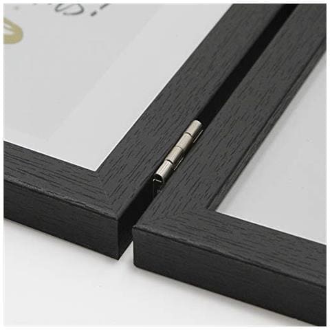 Affuly 3 Cornici Per Foto 4x6 E 5x7 Cornici Nere Collage Cornici Triple Pieghevoli Con Cerniera Decorazioni Per La Casa Per Desktop Regali Unici Per Compleanno Nonni Amici Di Famiglia - Foto 2