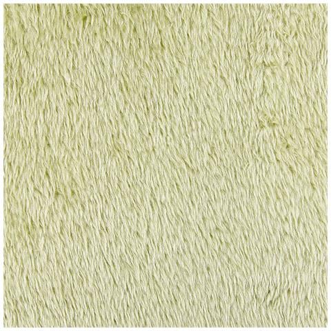Cuscino Decorativo Pilea Finta Pelliccia 45 X 45 Cm Tinta Unita Verde Chiaro - Foto 5