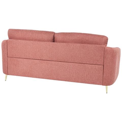 Divano 3 Posti Trosa Tessuto Rosa - Foto 2