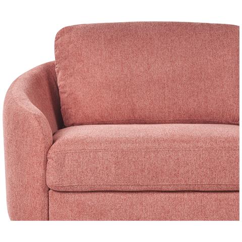 Divano 3 Posti Trosa Tessuto Rosa - Foto 6