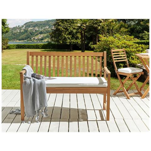 Cuscino Per Panca Bianco 112 X 54 Cm Vivara - Foto 1