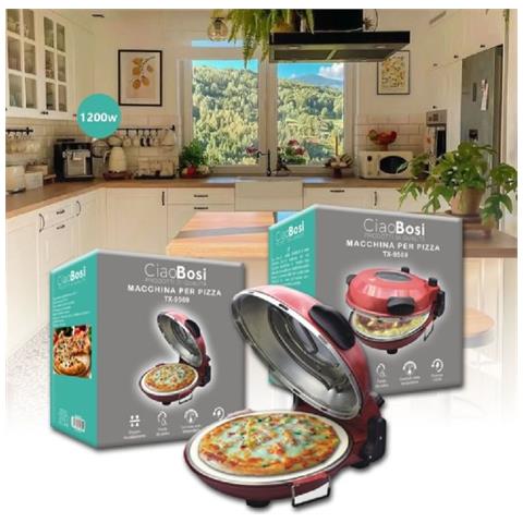 Trade Shop - Macchina Per Pizza Elettrico 1200watt Fornetto Doppio Riscaldamento Casa Tx-9569 - Foto 1