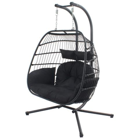 Poltrona Sospesa Nera A 2 Posti Faro - Foto 1