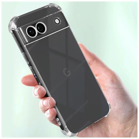 Cover Anti-urto Per Google Pixel 8a Angoli Rinforzati, Trasparente - Foto 2