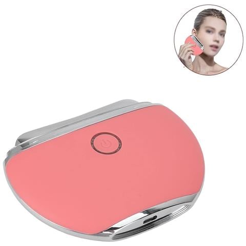 Dispositivo Per Massaggio Lifting Del Viso, Massaggiatore Elettrico Facciale Ultra Sottile Che Promuove Il Metabolismo Linfatico Per La Casa Per Uomini - Rosa - Foto 4