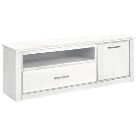 Celia Credenza Con 1 Cassetto E 1 Anta In Pino Bianco - Foto 1