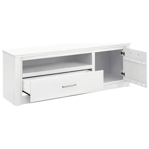 Celia Credenza Con 1 Cassetto E 1 Anta In Pino Bianco - Foto 2
