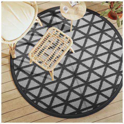 Tappeto Da Esterni Nero 160 Cm In Pp - Foto 1