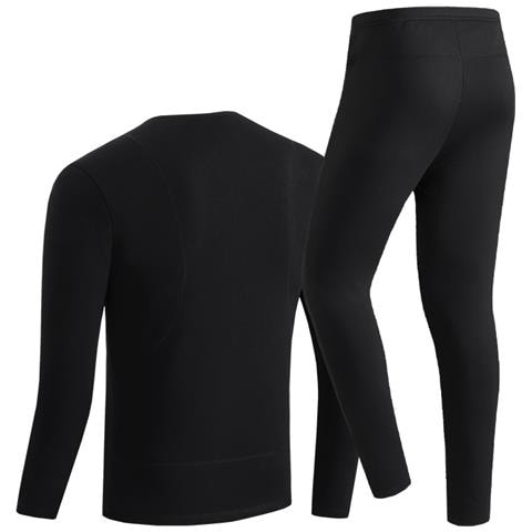 Biancheria Intima Termica Uomo - Completo Intimo Termico Elettrico Black 5xl - Foto 2