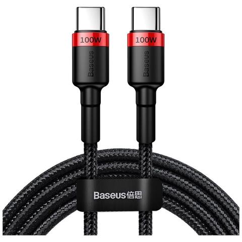 Catklf-al91 Cavo Usb 2 M Usb C Nero (Cafule Usb-c Cable 100w, Pd2.0 2m - Red - Black) - Foto 1