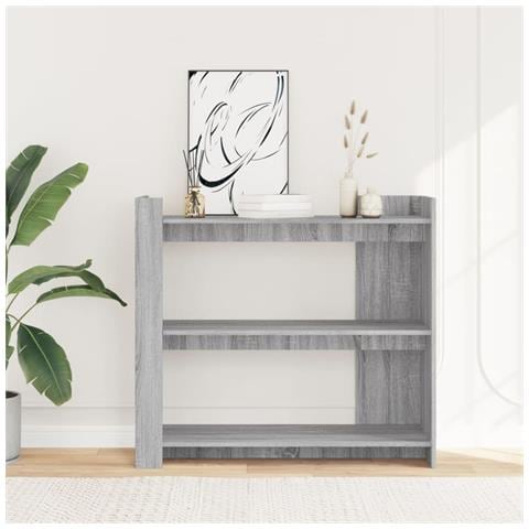 Tavolo Consolle Grigio Sonoma 100x35x90 Cm In Legno Multistrato - Foto 3