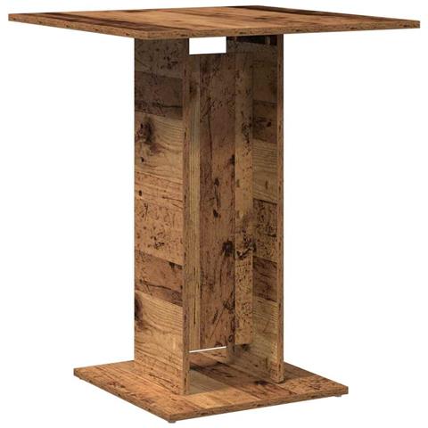 Tavolo Da Bistrot Legno Antico 60x60x75 Cm In Truciolato - Foto 2