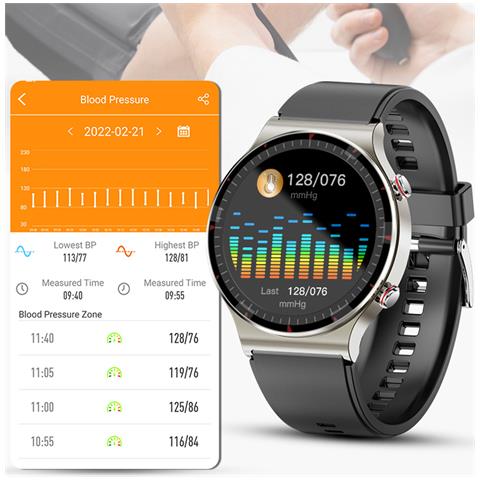 Smartwatch G08 Con Ecg Di Grado Medico. Monitor O2 Nel Sangue, Apnea Del Sonno. 10 Modalità Sportive. - Foto 2